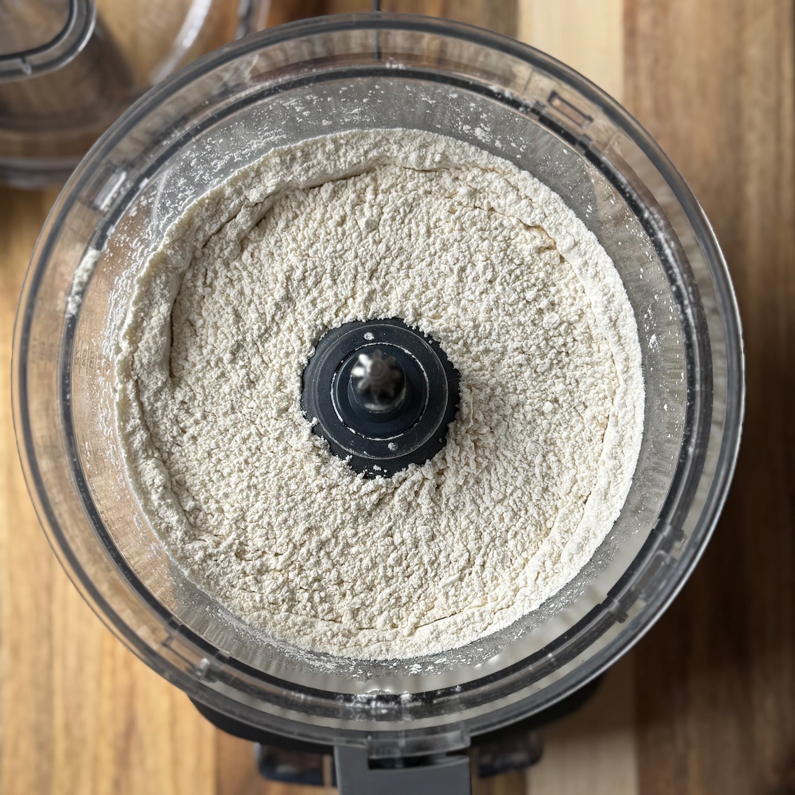 Pie Crust Dry Ingredients in a Food Processor