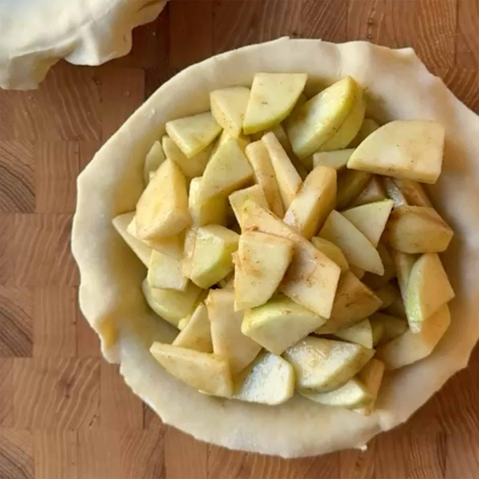 Filled Small Apple Pie Shell